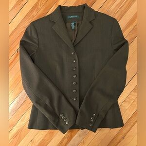 Vintage Lauren by Ralph Lauren Forest Green Cropped Riding Jacket